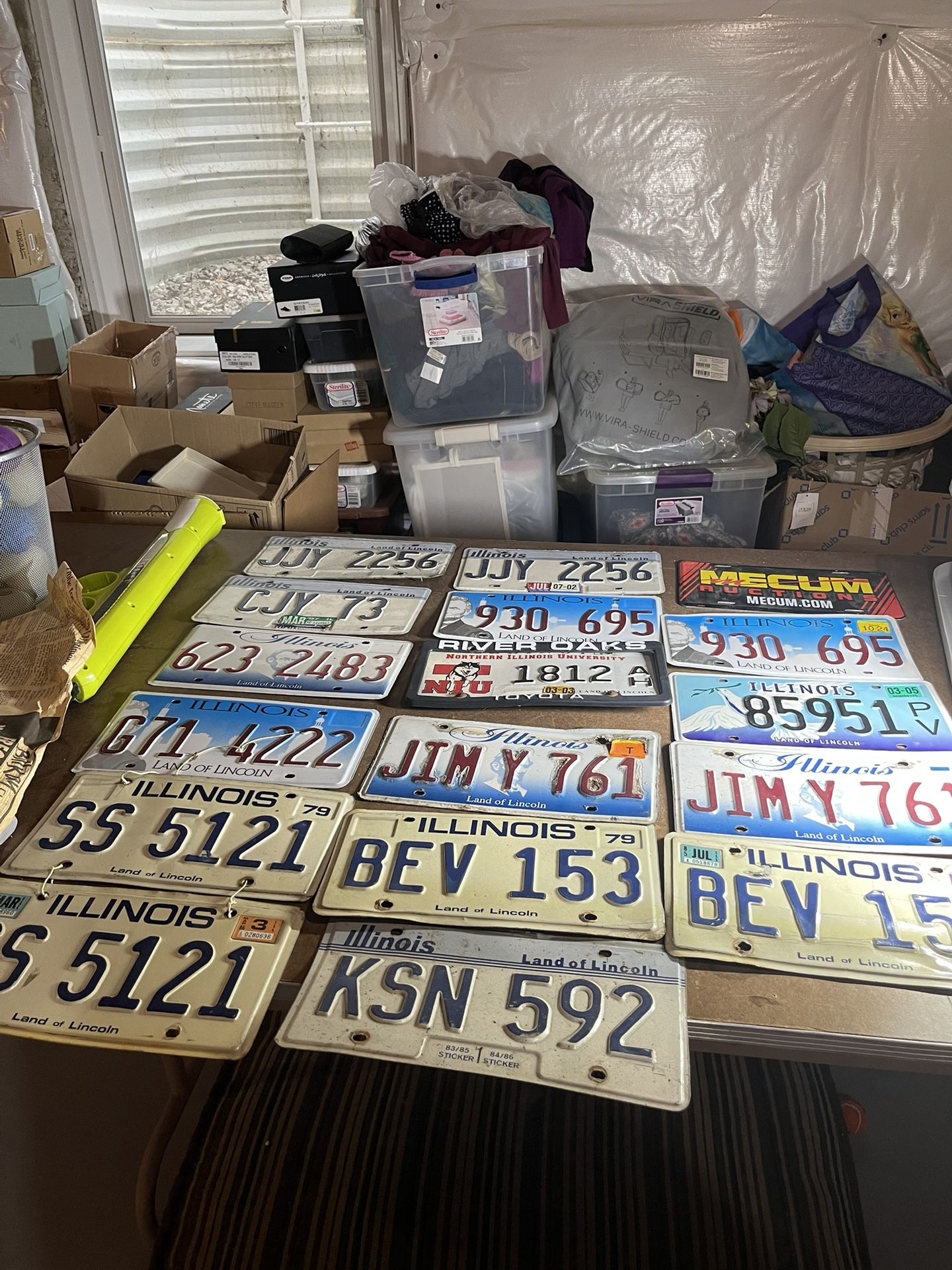 License Plates And Beer Cans