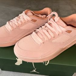 Pink Jordan Flight Court Shoes