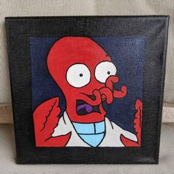 Dr. John Zoidberg Painting Acrylic