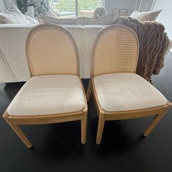 2 Dining Table Chairs Like New Mid Century Style