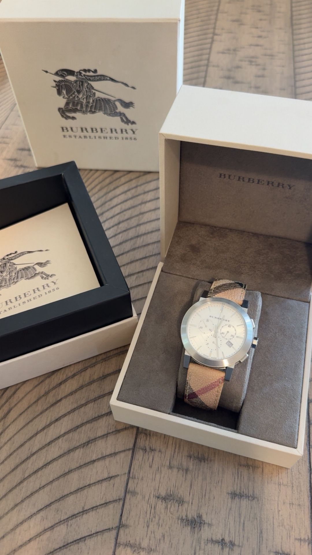 Burberry Chronograph Mens Watch - The City 42mm