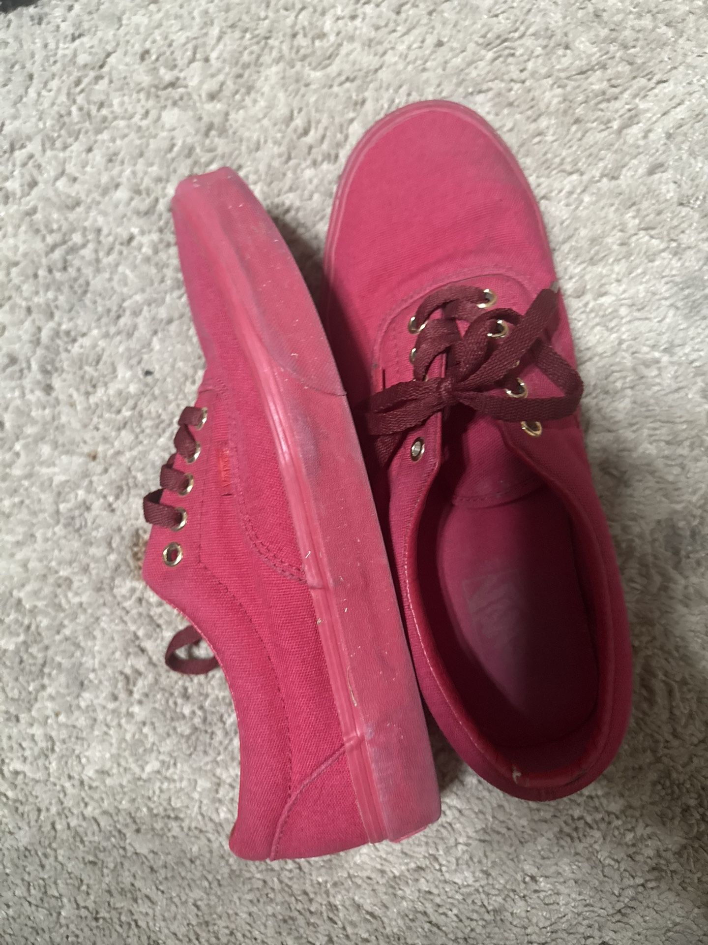 All Red Vans Classics Size 9.5 In Men’s