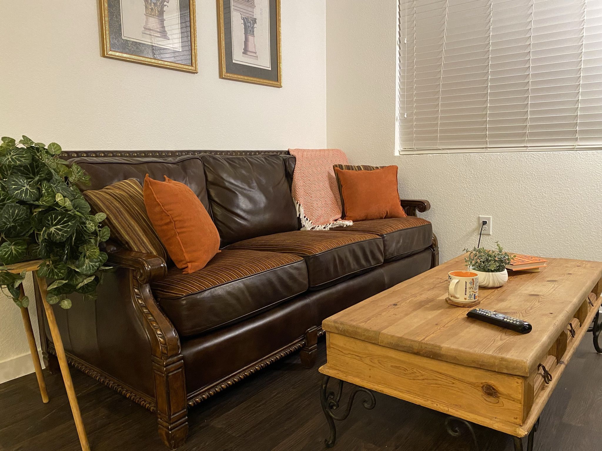 Espresso Leather Sofa/Couch for Sale in Henderson, NV OfferUp