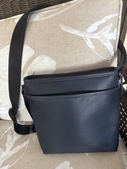 COACH Gotham slim Midnight Navy” pebbled leather Crossbody Bag Brand new without tags