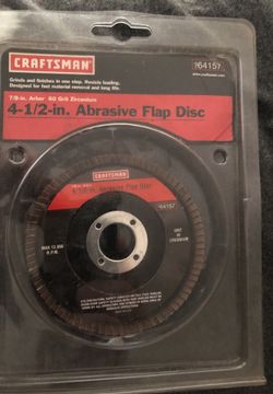 Craftsman abrasive 4-1/2 flap disc