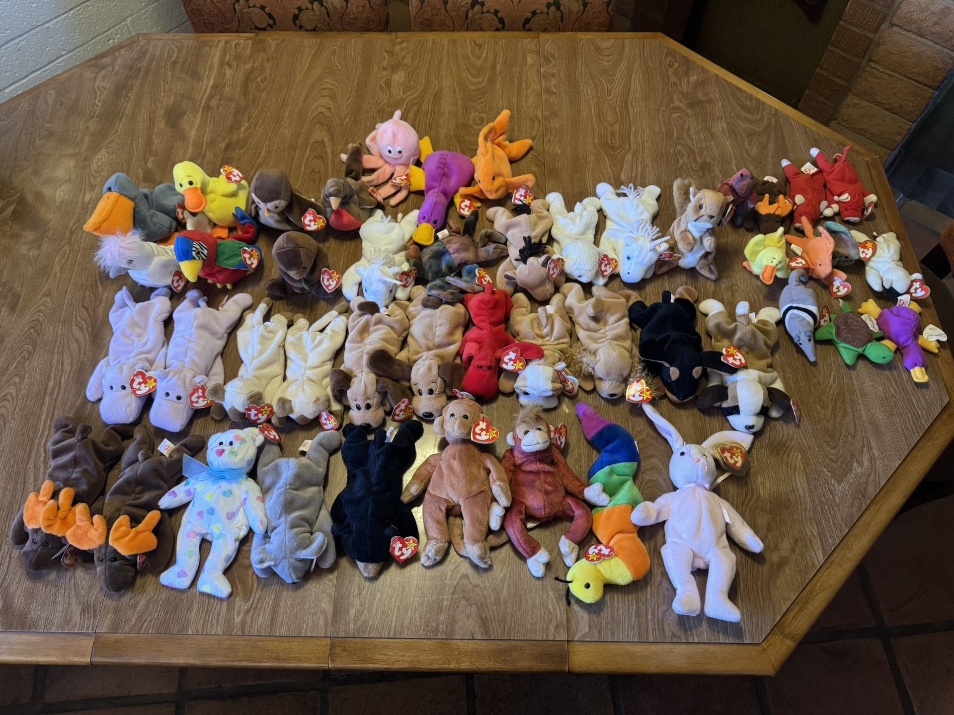 Group of 36 Beanie Babies & 11 Teeny Beanies
