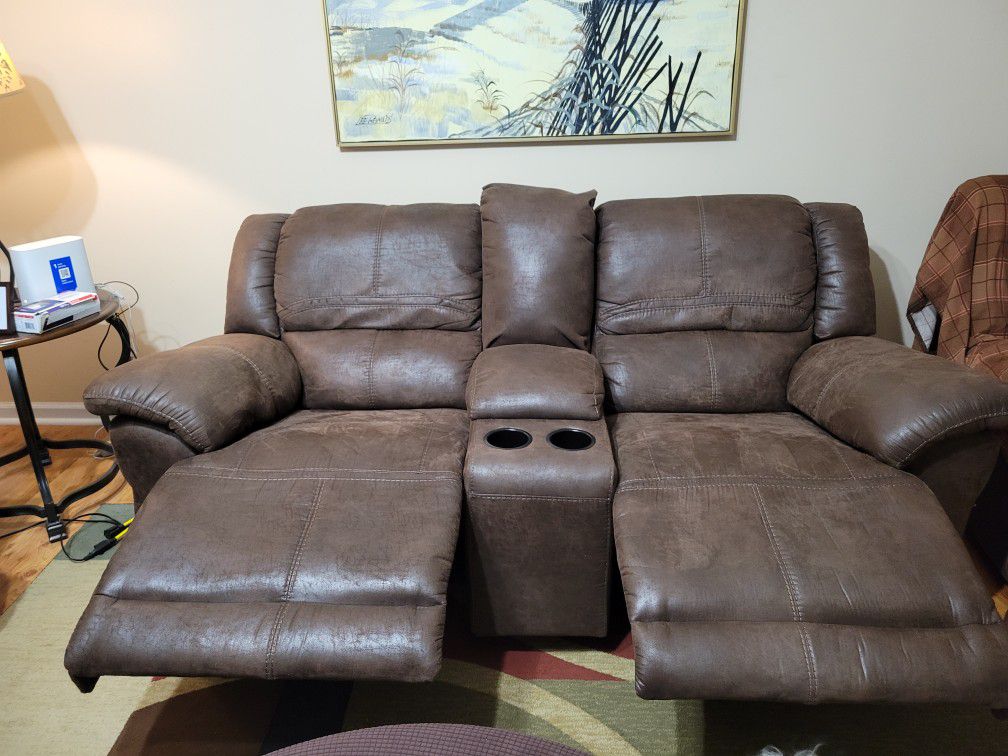 Love Recliner And Sofa Recliner Brown Color