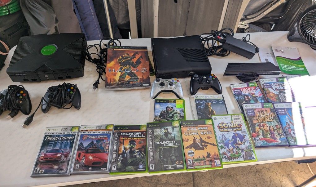 Xbox 360 S Console 250gb + Games & Extras ((Original Xbox Not Working))