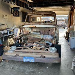 1955 Ford Truck F100 Parts Or Hole Truck 