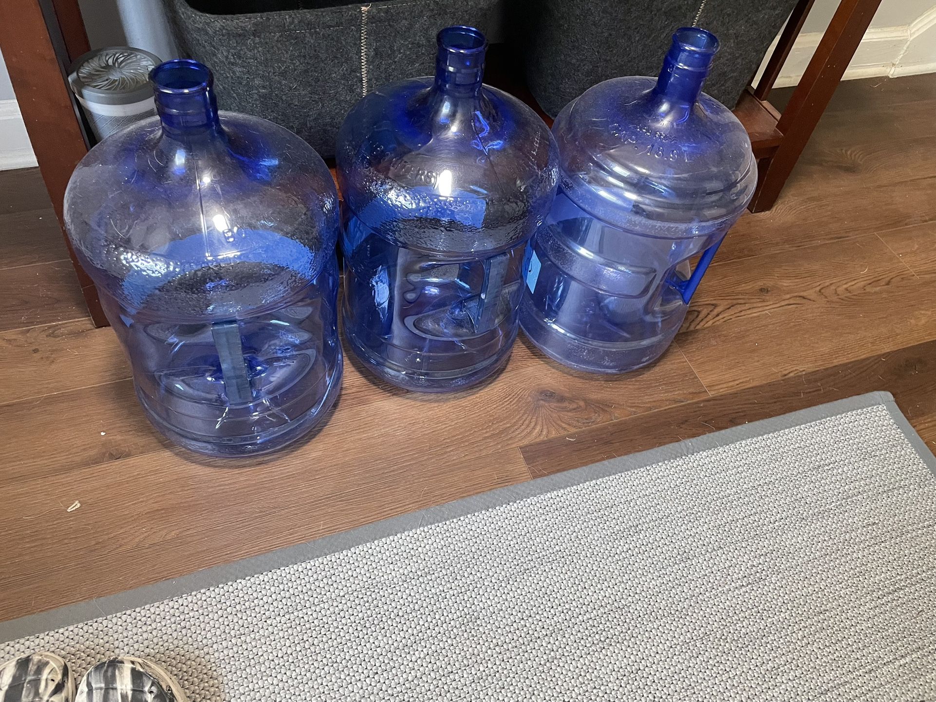 Three 5 Gallon Empty Primo Bottles 