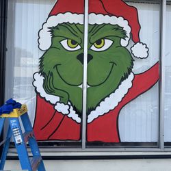 Holiday Window Painting 