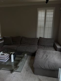 Grey sectional sofa