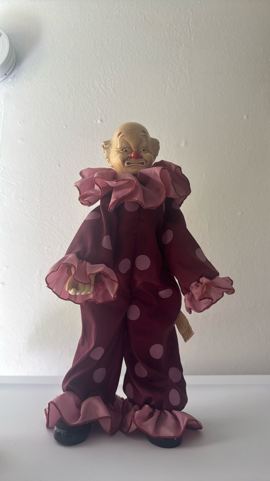 1980s Brinn’s Porcelain Clown Doll
