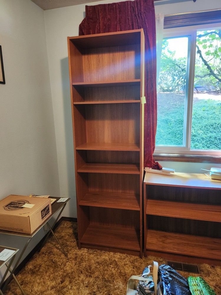 Tall Danish Modern Book Shelf