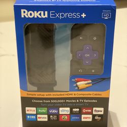 [Like New] Roku Express+ HD W/ Composite Cables
