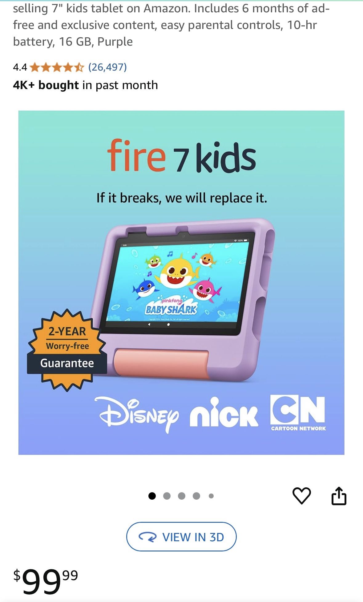 Fire 7 Kids Tablet