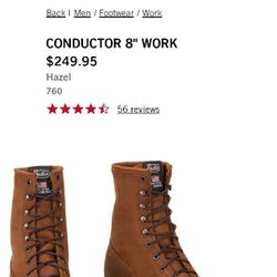 Conductor 8 Inch Work Boots