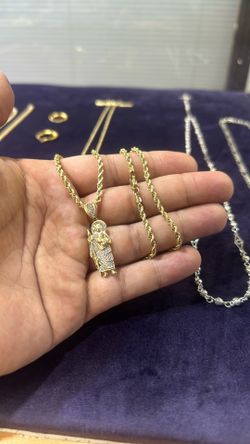 14k San Judas set 22in 