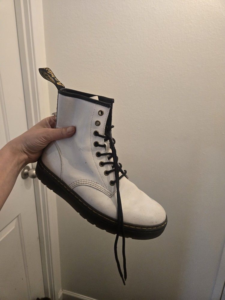 White Doc Marten Boots