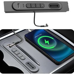 Smart Physical Buttons with USB Hub for Tesla Model Y/3 Center Console Controller