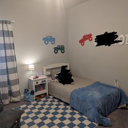 White Twin Bed Frame And Mattress 