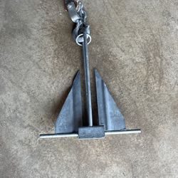 Boat Anchor - 10lbs - Chain & Line Included