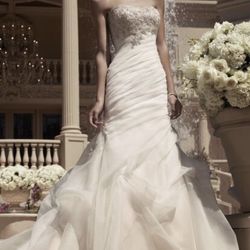 Champagne, Size 4/6, Custom Beadwork, Mermaid Style