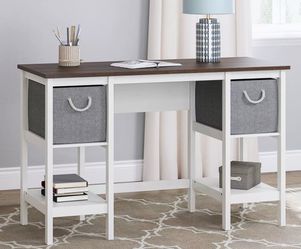 Desk With Fabric Drawers