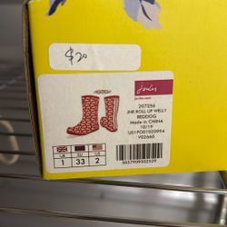 Joules Rain Boots Size US2