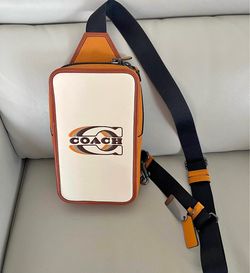 Coach slim bag and Leather coach hat $170