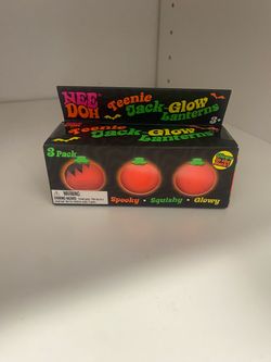 Nee Doh Teenie Jack-Glow Lanterns 3 Pack