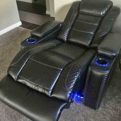 Power Reclining Black Recliner, Sofa, Loveseat By Ashley Furniture 🌟No Needed Credit Check 💛 $39 Down Payment with Financing