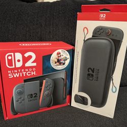 Switch 2 Console Mario Kart Bundle + Carrying case - New/Unopened