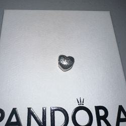 Pandora 925 Sterling Silver ALE Bead Charm Mothers Heart 