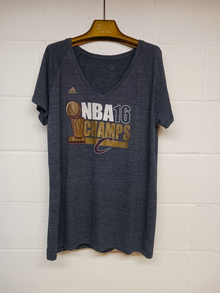 Women Adidas V-Neck NBA Cleveland Cavaliers The Finals 16 Champs
