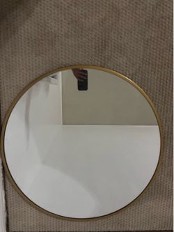 Large gold mirror