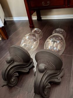 Pair of Wall Sconce Candle Holders