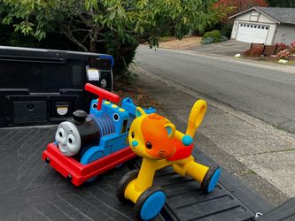 Child Kid Children Toddler Thomas the Train Riding Train and Riding Cat Kitty Tricycle Trike In Great Condition $20 Each