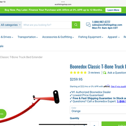 KAYAK TRUCK BED EXTENDER - like new ver lightly  used