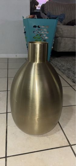Gold Metal Decorative Vase