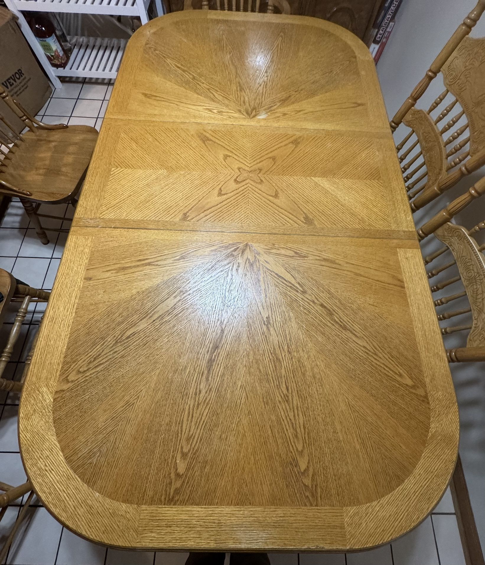 Solid Oak Dining Table 