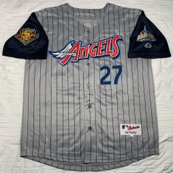 Angels Jersey Grey Pinstripe