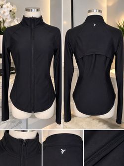 Black Full-Zip Athletic Jacket
