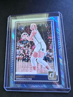 2025 Panini Donruss WNBA Dorka Juhász Minnesota Lynx Blue Laser Parallel 33/75