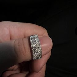 14k 1.4 Karat Men’s Wedding Band White Gold