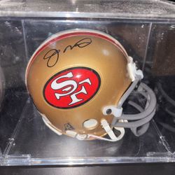 Joe Montana Signed Mini Helmet