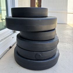 100 lbs weight and 6ft bar