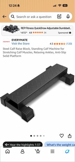 Used calf raise step