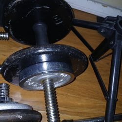 3 Pairs of Dumbbell Weights 2 Pairs Steel