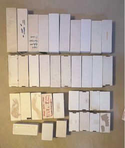 Sports cards storage boxes - empty